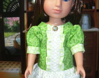 14" Doll Ruffle front Drop waist Dress.....free shipping