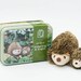 Kids craft kit - kids learn to sew a hedgehog & hoglet - kids craft kit - childrens birthday craft gift - kids sewing kit