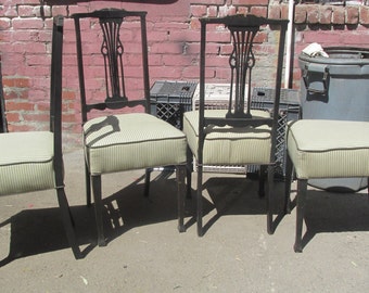 set of 4 vintage dining chairs