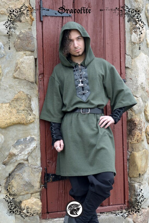 Viking tunic medieval clothing for men LARP costume and