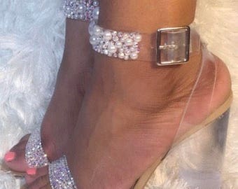 Swarovski strassed Steve Madden shoes!