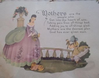 Vintage Nursery Rhyme Framed Print