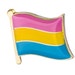 Pansexual Flag Lapel Pin 16mm x 9.5mm Gay Lesbian Pride LGBT Hat Tie Tack Badge Pin