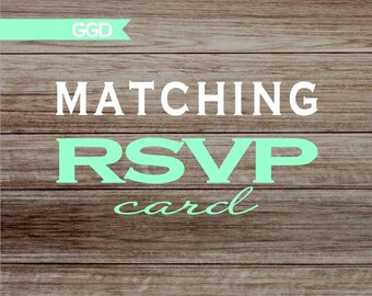 Matching RSVP Cards