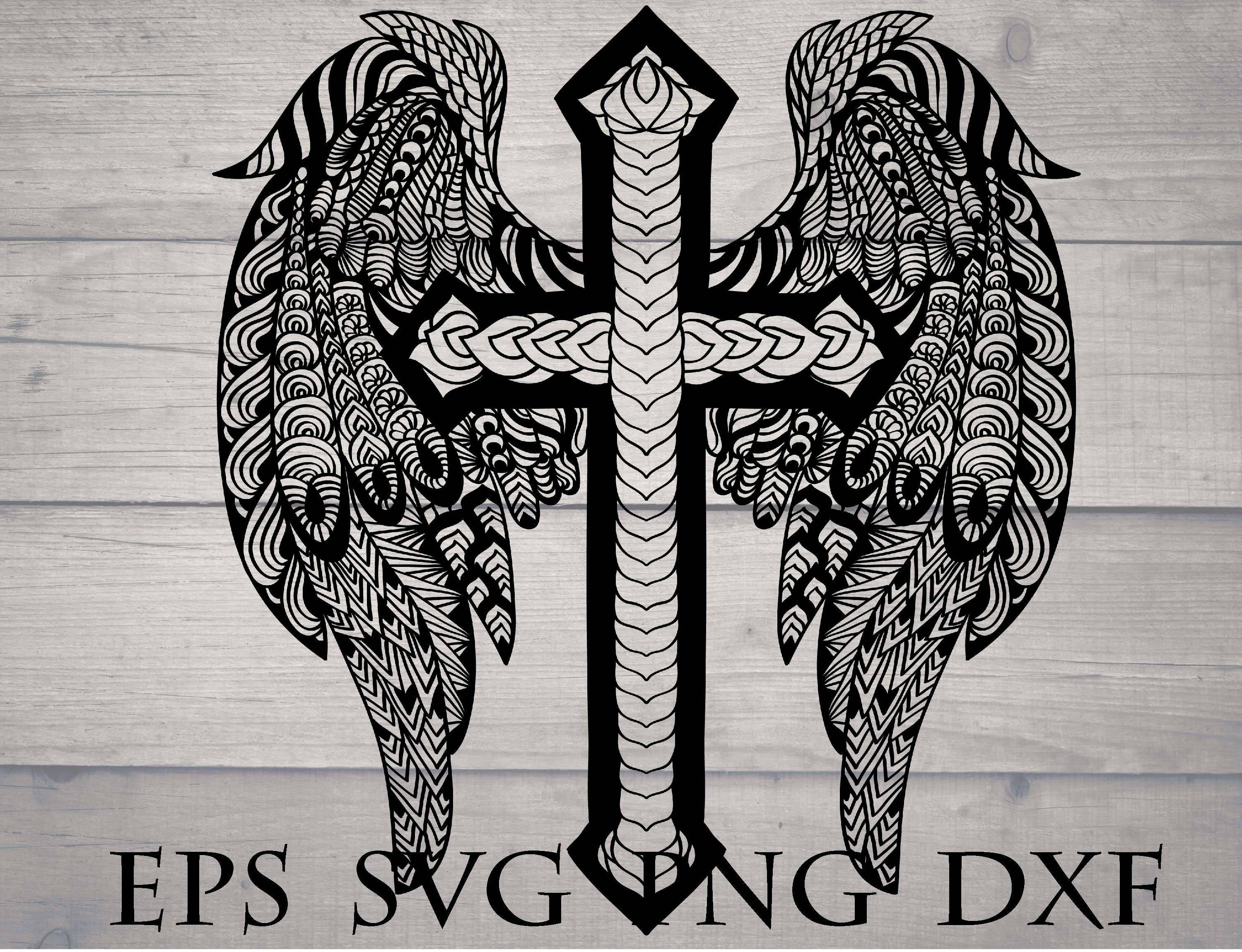 Free Free 290 Cricut Mandala Cross SVG PNG EPS DXF File