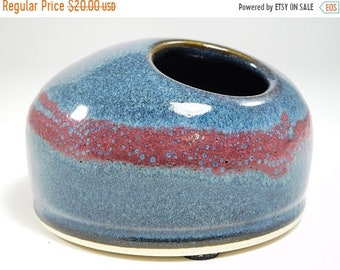 ON SALE Japanese Flower Dish - Japanese Bud Vase - Japanese Vase - Stoneware Ikebana - Pottery Ikebana - Ceramic Ikebana - Vase Ikebana - In