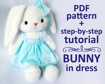 PDF pattern and tutorial Bunny in dress