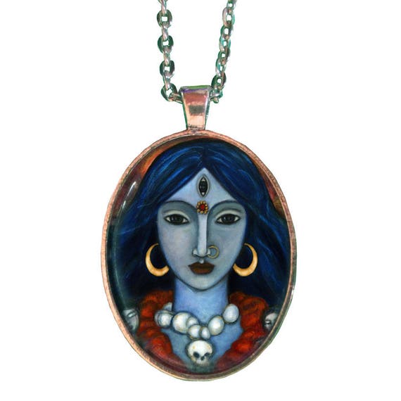 Kali Goddess Pendant Goddess Jewelry Hindu Goddess