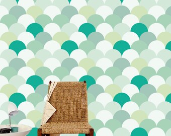 Removable wallpaper/Wallpaper/Peel and Stick/Self adhesive wallpaper/Modern Wallpaper /Geometric patern A09A