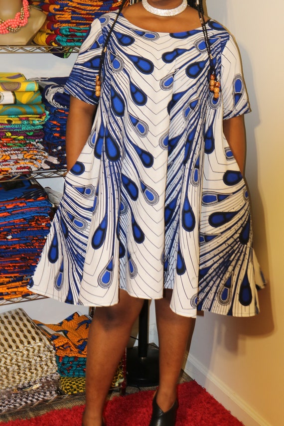 African print dress/African dress/Ankara dress/Circle