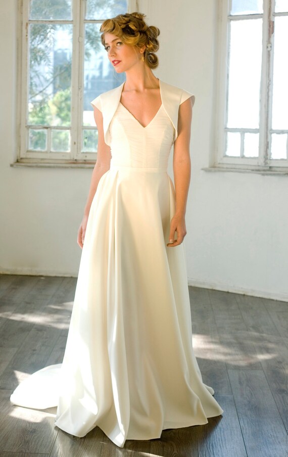 simple wedding dress maxi