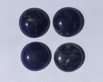 18 mm sodalite round cabochons 4 pieces lot