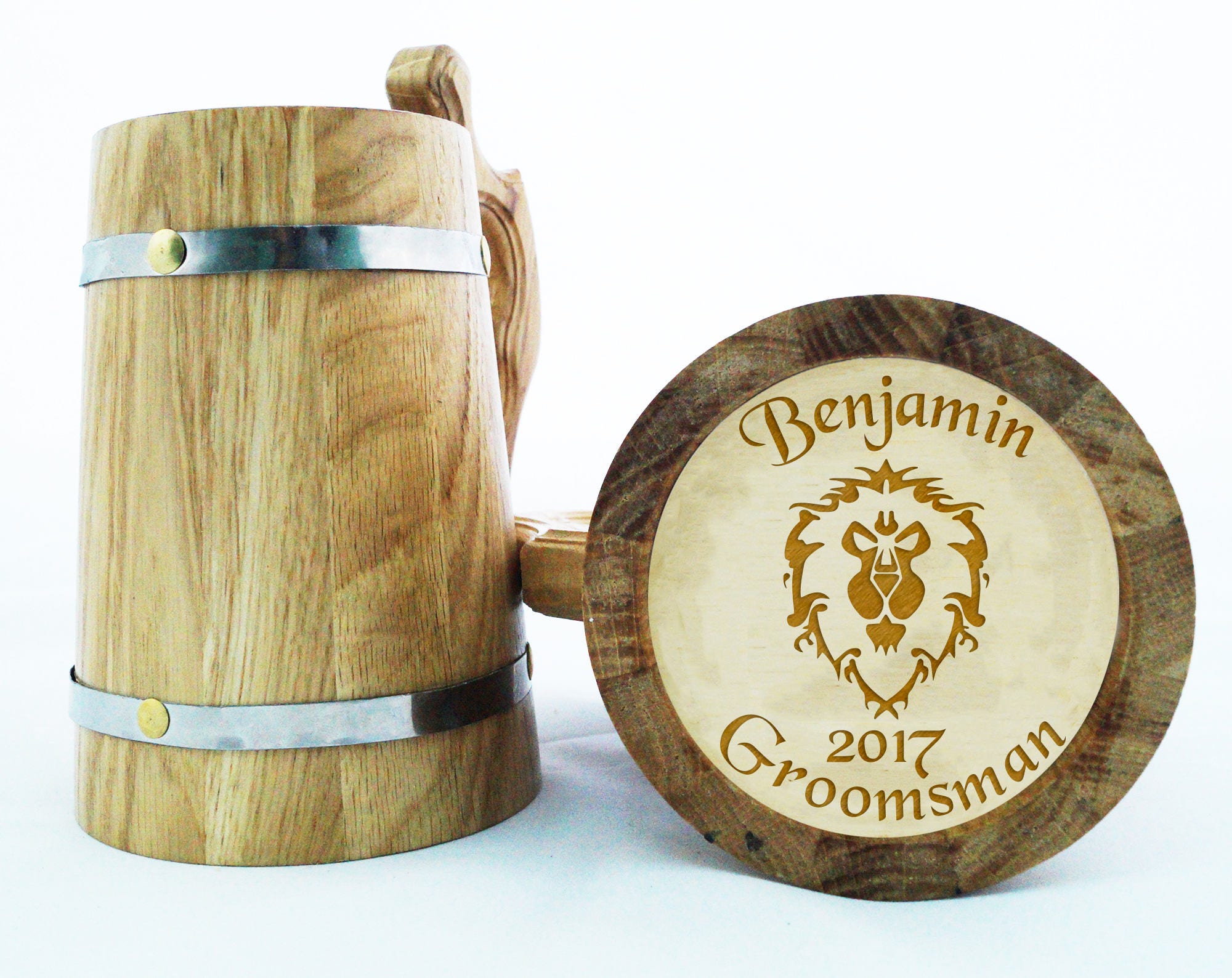 Alliance Gifts / World Of Warcraft Mug / WOW Gift / Wooden