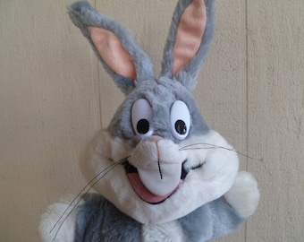 Bugs Bunny Plush Hand Puppet 1993 Warner Bros 24K Mighty Star