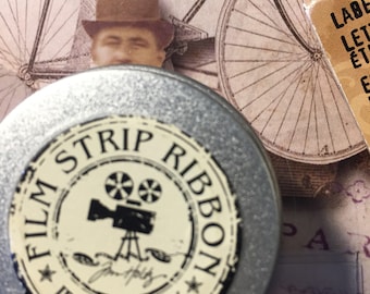 Tim Holtz Film Strip Ribbon, Plastic Ribbon, Film Strip, Mixed Media,Scrapbooking Supplies, Destash