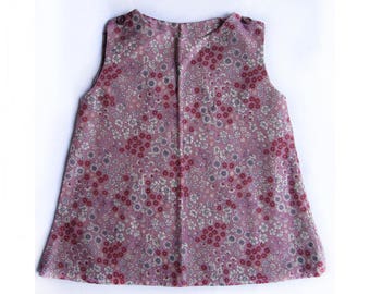 Handmade kids tunic cotton pinafore dress