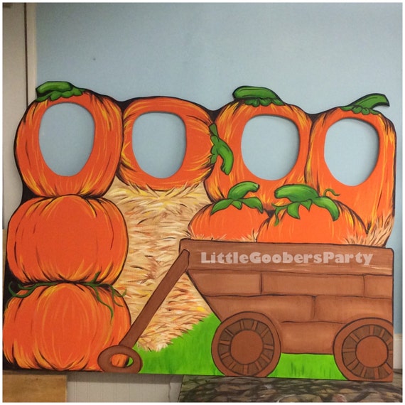 Pumpkin Patch Photo Booth Board Wooden Kids size . Fall