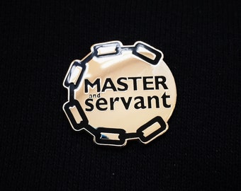 Handmade Master & Servant Depeche Mode Hard Enamel Lapel Pin
