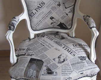 Louis XV repaints style bergere Chair