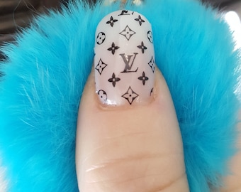 Buy JoyKott 3D Luxury Brand LV Coco Chanel Gucci Nail Art Stickers