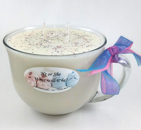 Gender Reveal Candle Hearts. 60 Scents to choose from