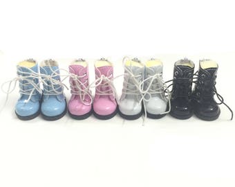 1/6 BJD Doll Shoes for Russian Dolls,Mini Causal Sneakers Shoes 5CM PU Leather Doll Boots for Dolls Accessories,Mini BJD Footwear 5CM