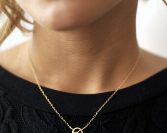 Peace necklace. 14kt gold filled