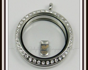 Mason Jar Floating Charm for Glass Locket / Floating Locket