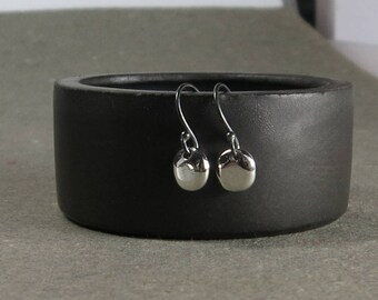 Minimalist Sterling Silver Earrings Petite Tiny Drop Earrings