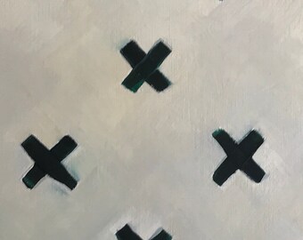 Green on cream