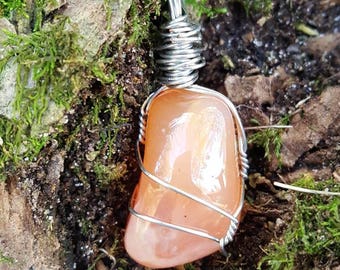 Carnelian Wire - Wrapped Pendant