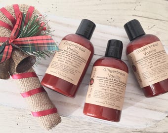 Gingerbread Vanilla Body Lotion - Coconut Milk & Aloe Body Lotion with Cocoa Butter, Holiday Lotion, Christmas Lotion, Stocking Stuffer