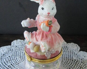 Cute Bunny Trinket Pill Box