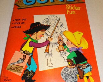 1964 GUNS Sticker Book by Whitman