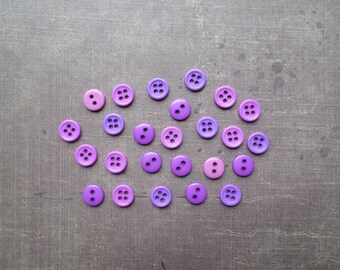80 buttons 8 mm purple shade color