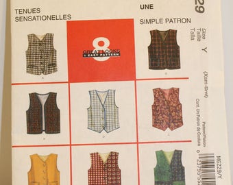 McCalls M6229 Child's vest pattern