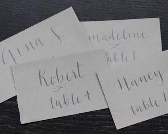 Custom wedding placecards