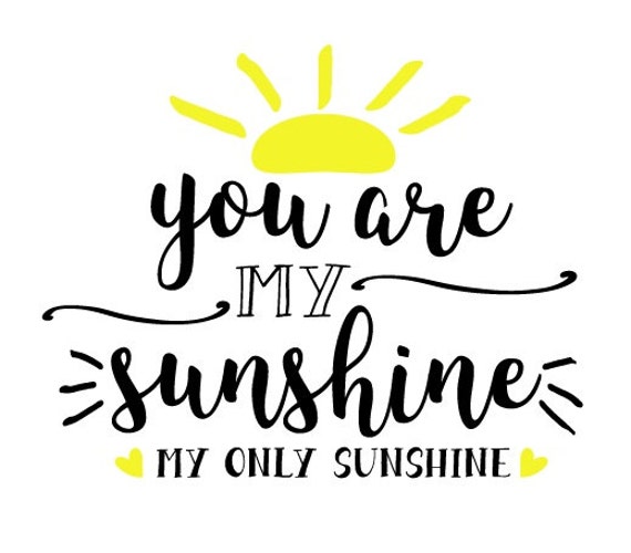 Download DIY You Are My Sunshine INSTANT DOWNLOAD svg pdf png Cricut