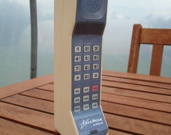 Toy Zack Morris Style Vintage Brick Cell Phone Prop - Motorola DynaTAC CellStar. 1980s 1990s