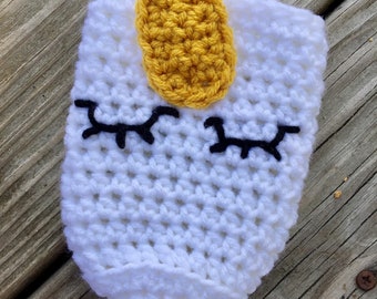 Unicorn Can Cuddler Crochet