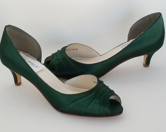 green flat wedding shoes