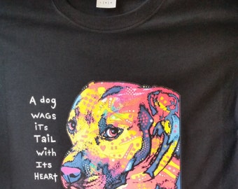 A Dog Wags Its Tail With Its Heart - T-Shirt