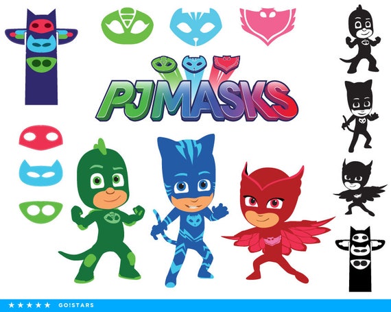 Download PJ Masks clipart silhouette PJ Masks svg Catboy svg file