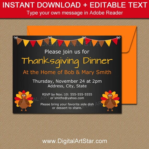 Thanksgiving Dinner Invitation Template Thanksgiving Thanksgiving Dinner Invitation Template Thanksgiving