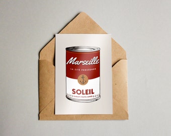 Carte Postale MARSEILLE IN A CAN Postcard