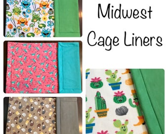 Midwest Cage Liner - Guinea Pig Cage Liner - Fleece Liner - Midwest Cage - Fleece Cage Liner - 24x47 - Piggy Fleece - Hedgehog Cage