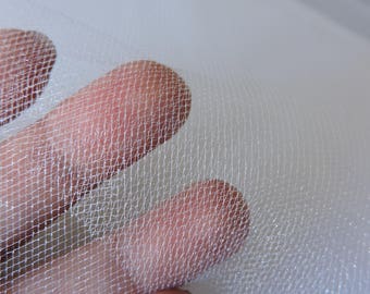 Glimmer White 108" Soft Illusion Nylon Tulle by the Yard