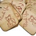 25 Teddy Bear thank you Baby Shower Favor Gift Tags. hand stamped. Vintage Inspired Tags. small. miniature tiny mini