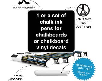 Chalkboard markers, Chalk ink pens, chalkboard decal markers, Chalkboard decal pens