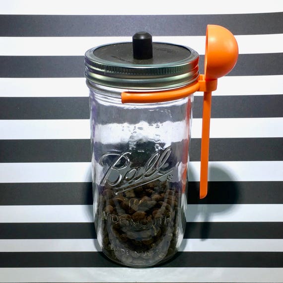 Rustic Mason Jar Coffee Bean Storage Container / Canister